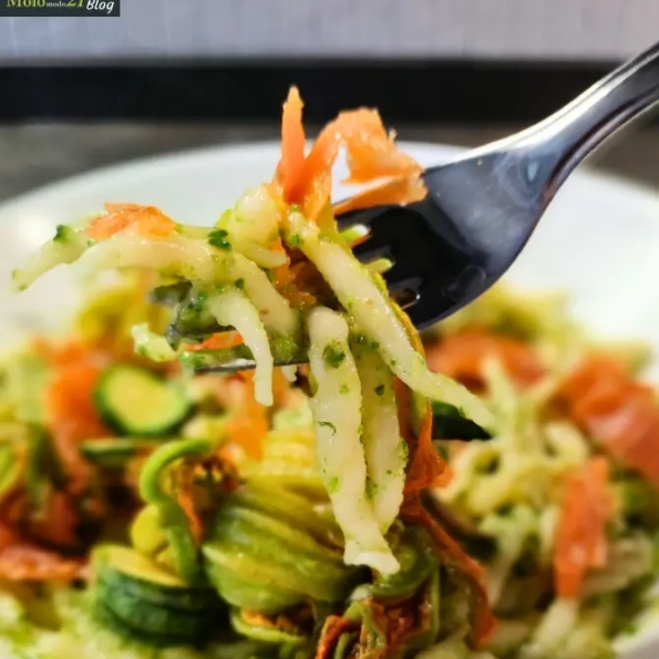 Pasta salmone zucchine trofie