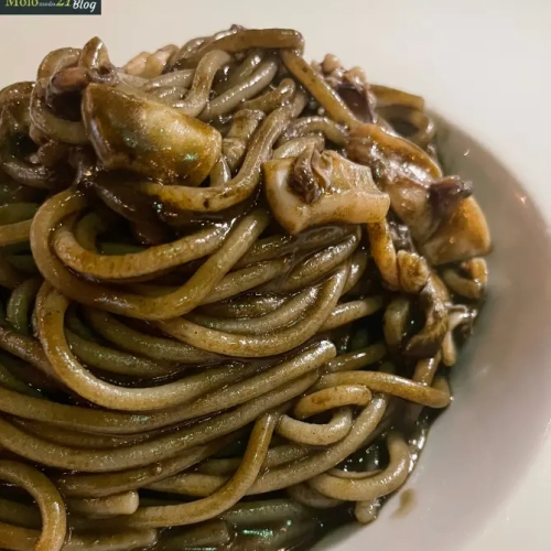 Spaghetti with cuttlefish ink